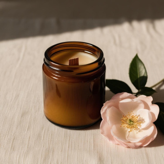 Róża - świeca sojowa - 120 ml