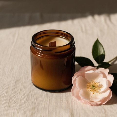 Róża - świeca sojowa - 120 ml