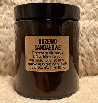 Drzewo sandałowe - świeca sojowa - 180 ml