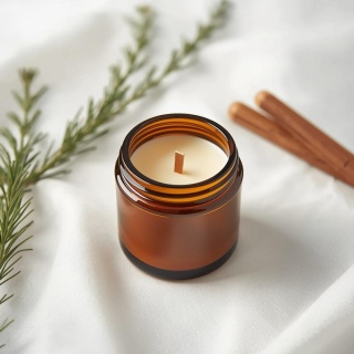 Cedr & Sandał - świeca sojowa - 120 ml