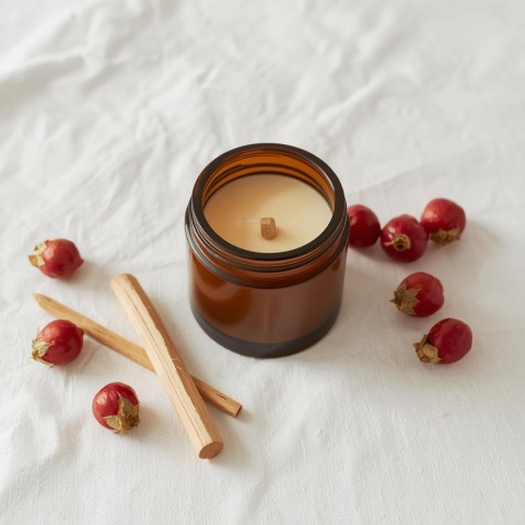 Róża & Sandał - świeca sojowa - 120 ml