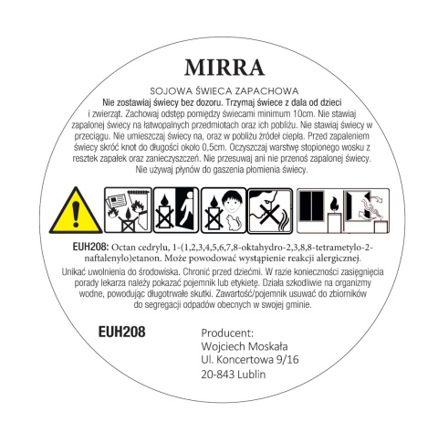 Mirra - świeca sojowa - 120 ml
