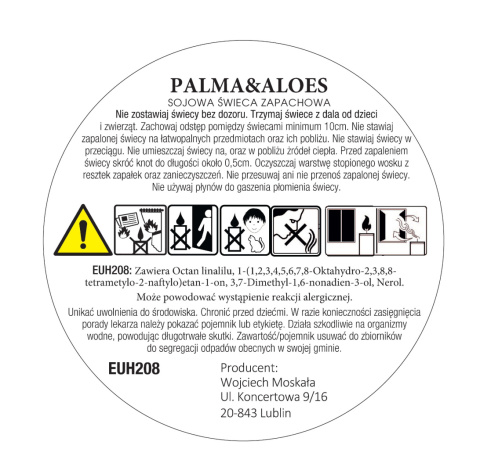 Palma & Aloes - świeca sojowa - 120 ml
